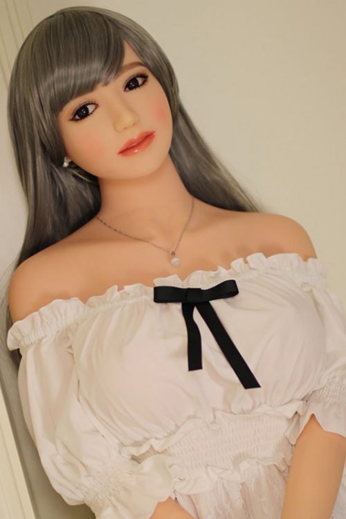 Big Boobs With Silver Hair Entity Body Lifelike Sex Toy Doll 165 cm Connie