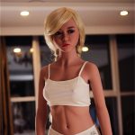 Blonde Super Realistic Muscular Sex Doll 158cm Cattie